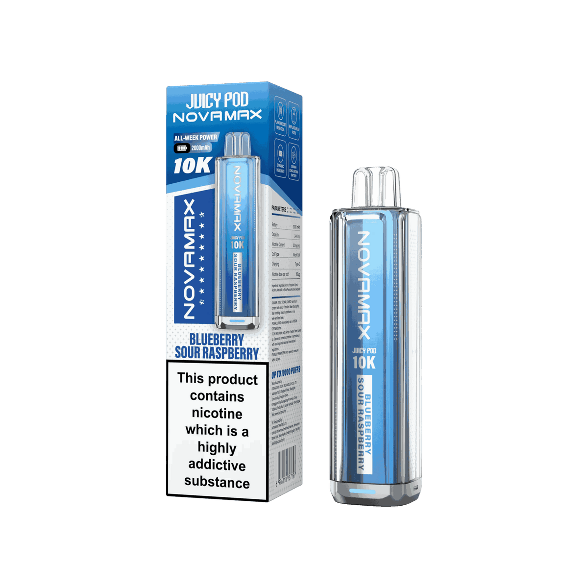Juicy Pod Novamax 10k Prefilled Pod Vape Kit - Pack of 5