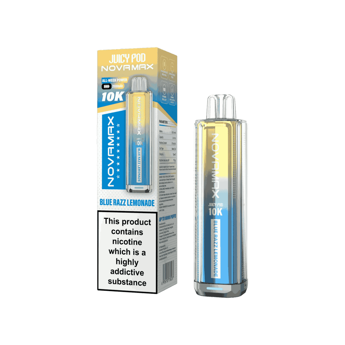 Juicy Pod Novamax 10k Prefilled Pod Vape Kit - Pack of 5