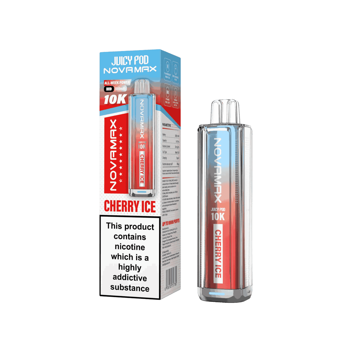 Juicy Pod Novamax 10k Prefilled Pod Vape Kit - Pack of 5