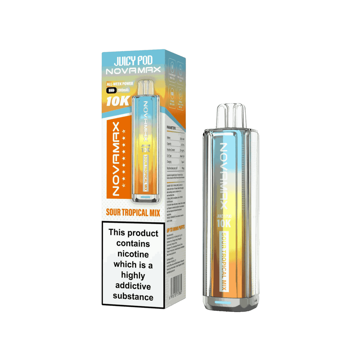 Juicy Pod Novamax 10k Prefilled Pod Vape Kit - Pack of 5
