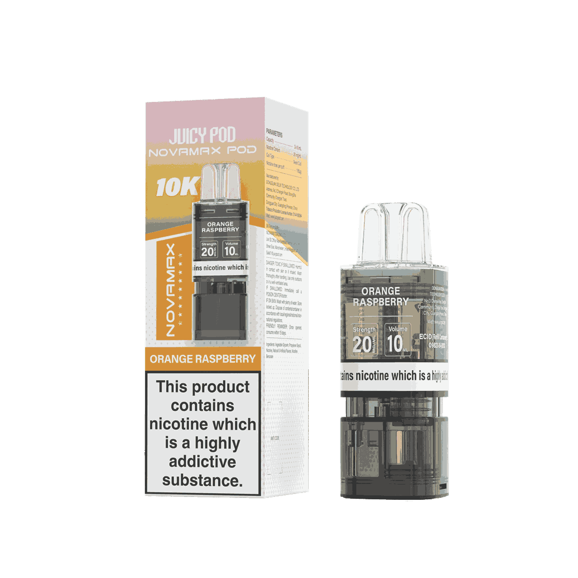 Juicy Pod Novamax 10K Replacement Pods - Pack of 10