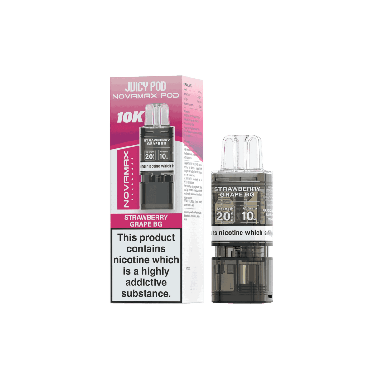 Juicy Pod Novamax 10K Replacement Pods - Pack of 10