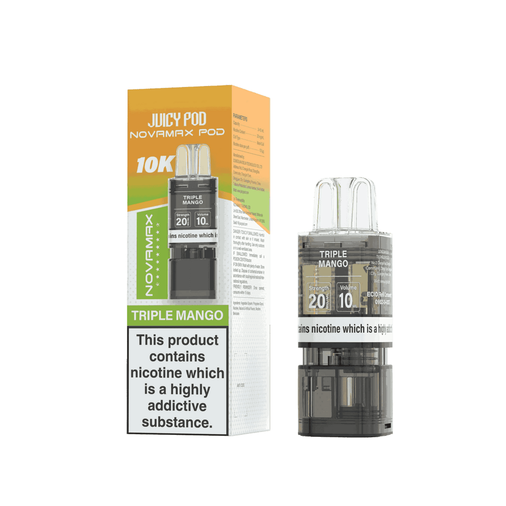 Juicy Pod Novamax 10K Replacement Pods - Pack of 10