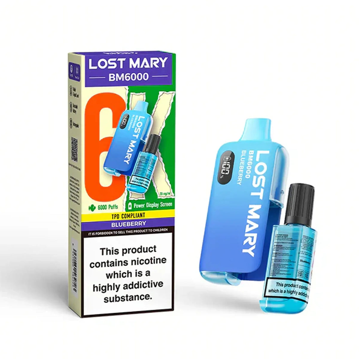 Lost Mary BM6000 Prefilled Vape Pod Kit - Box of 5