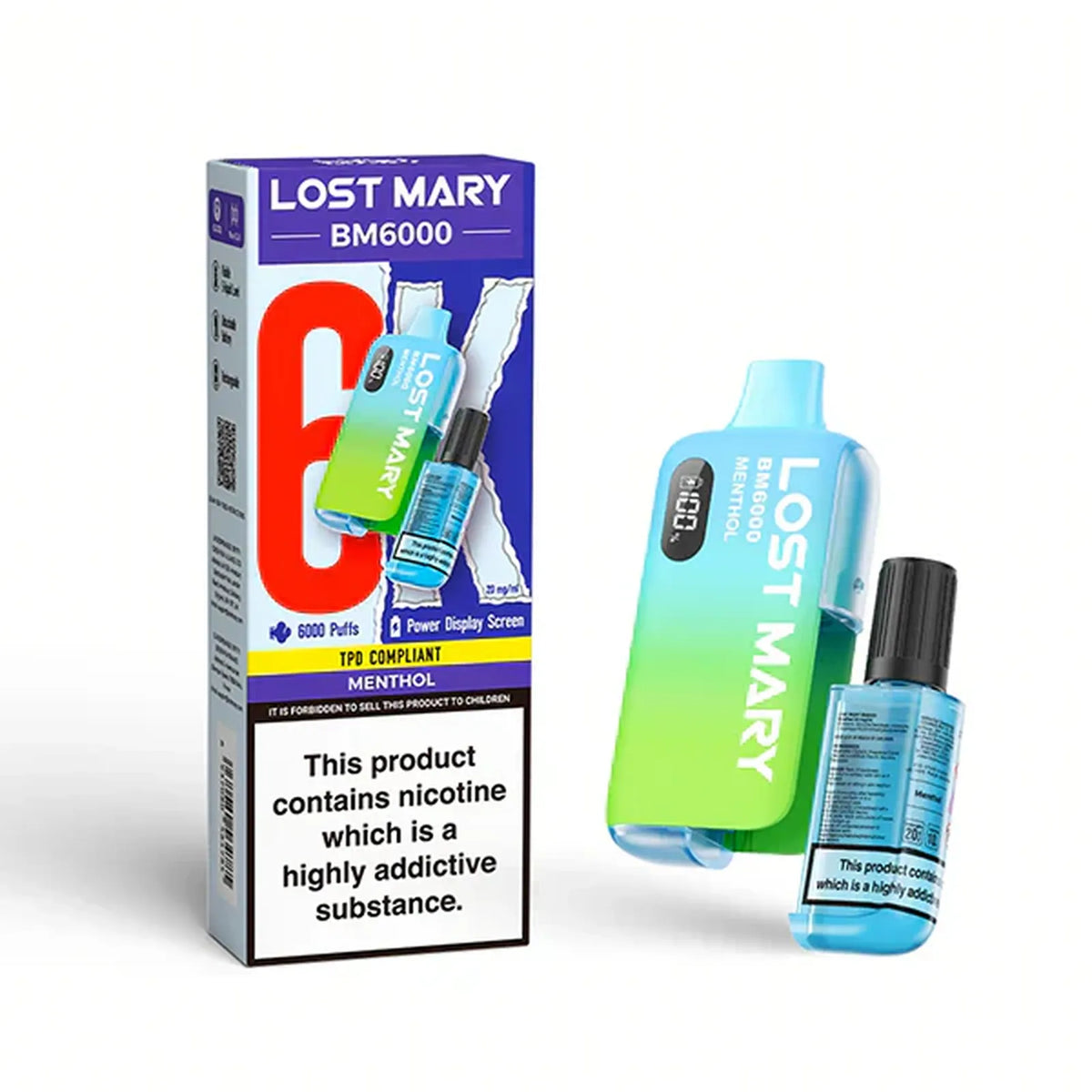 Lost Mary BM6000 Prefilled Vape Pod Kit - Box of 5