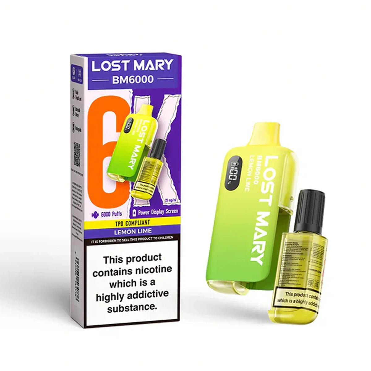 Lost Mary BM6000 Prefilled Vape Pod Kit - Box of 5