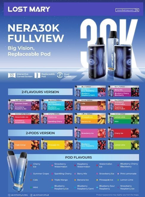 Lost Mary Nera 15K Replacement Pods Box of 5