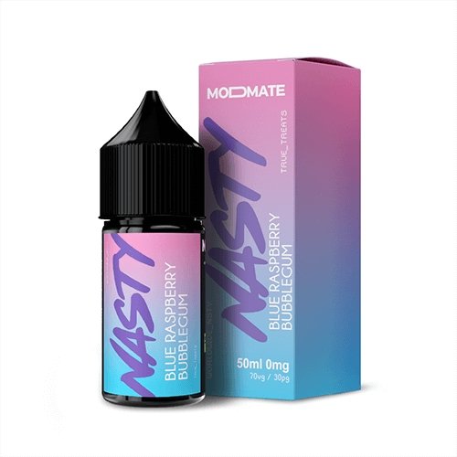 Nasty Juice 50ml Shortfill All Ranges, Bluraspberry Bubblegum Flavour