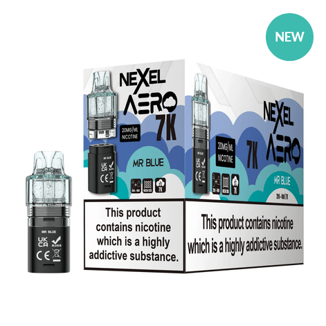 Nexel Aero 7K Prefilled Replacement Pods - Pack of 10