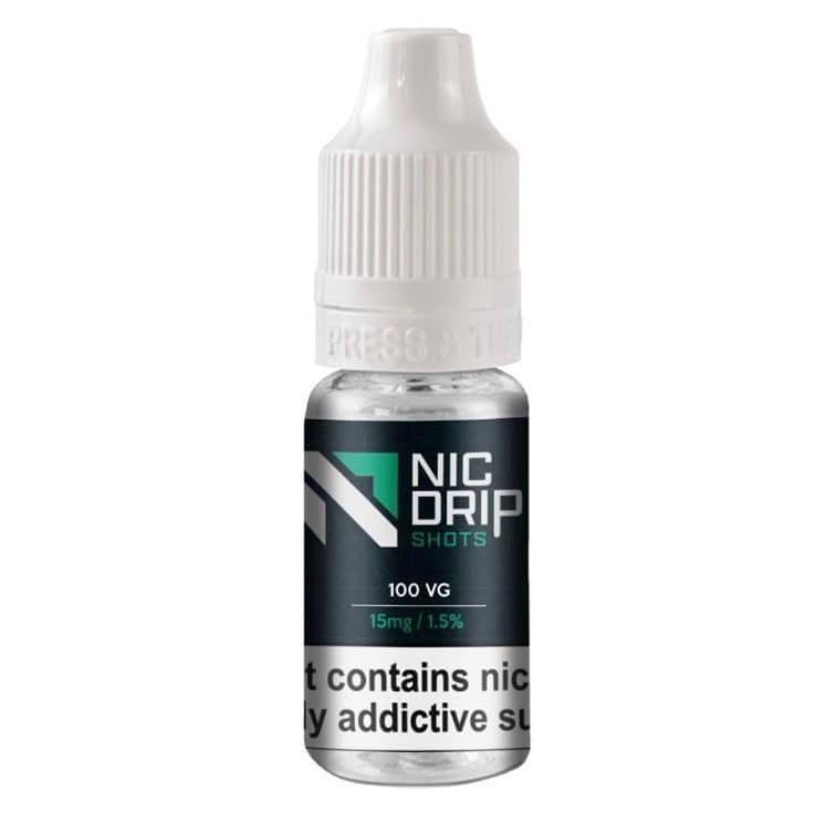 Nic Drip 15mg 100VG Nic Shot | Smooth Vape Booster