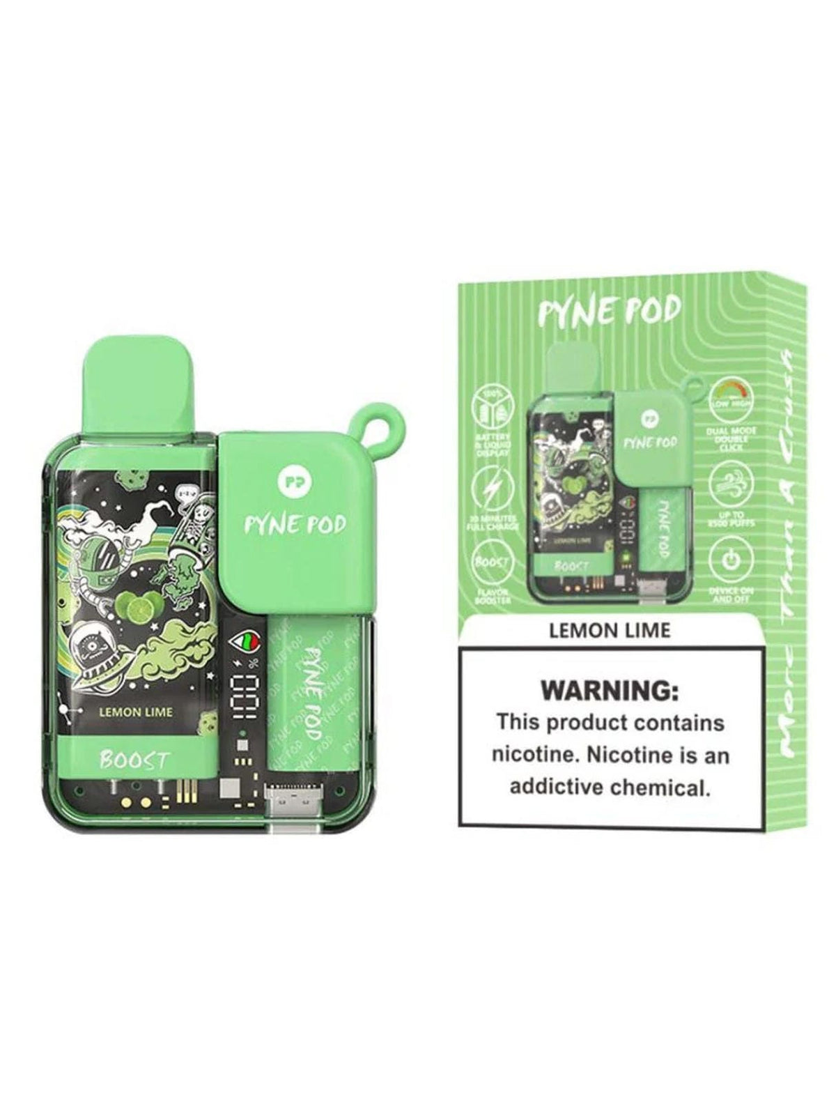 Pyne Pod Boost 8500 Puffs Prefilled Vape Pod Kit - Box of 10