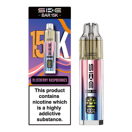 Ske Bar 15k Prefilled Pod Vape Kit Box of 5, Blueberry Raspberries Flavour