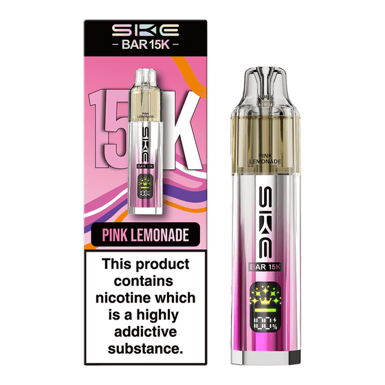Ske Bar 15k Prefilled Pod Vape Kit Box of 5, PInk Lemonade Flavour