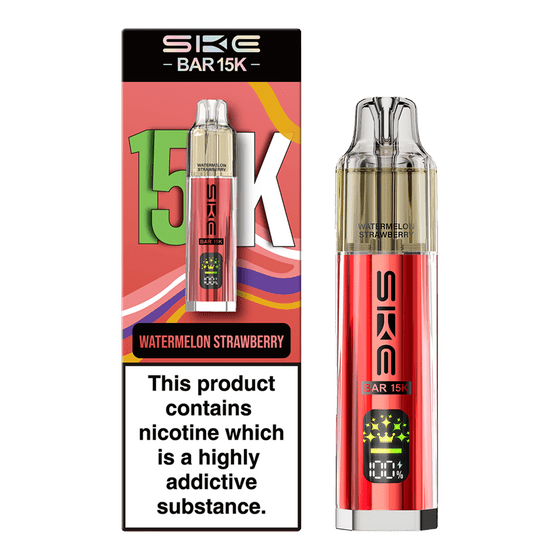 Ske Bar 15k Prefilled Pod Vape Kit Box of 5, Watermellon Strawberry Flavour