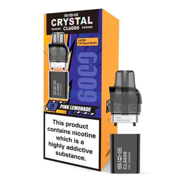 SKE Crystal CL6000 Prefilled Replacement Pods - Box of 5