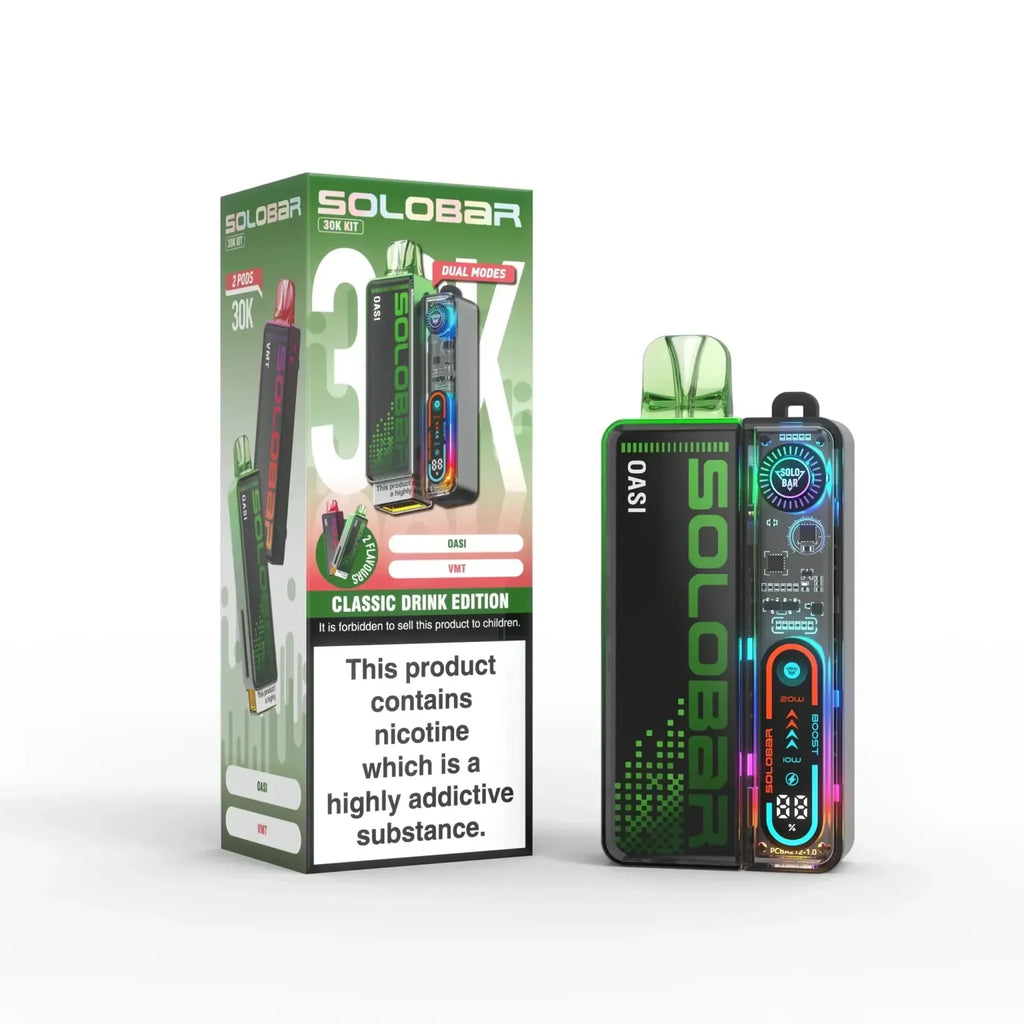 Solo Bar Boost 30K Prefilled Pod Vape Kit - Box of 5