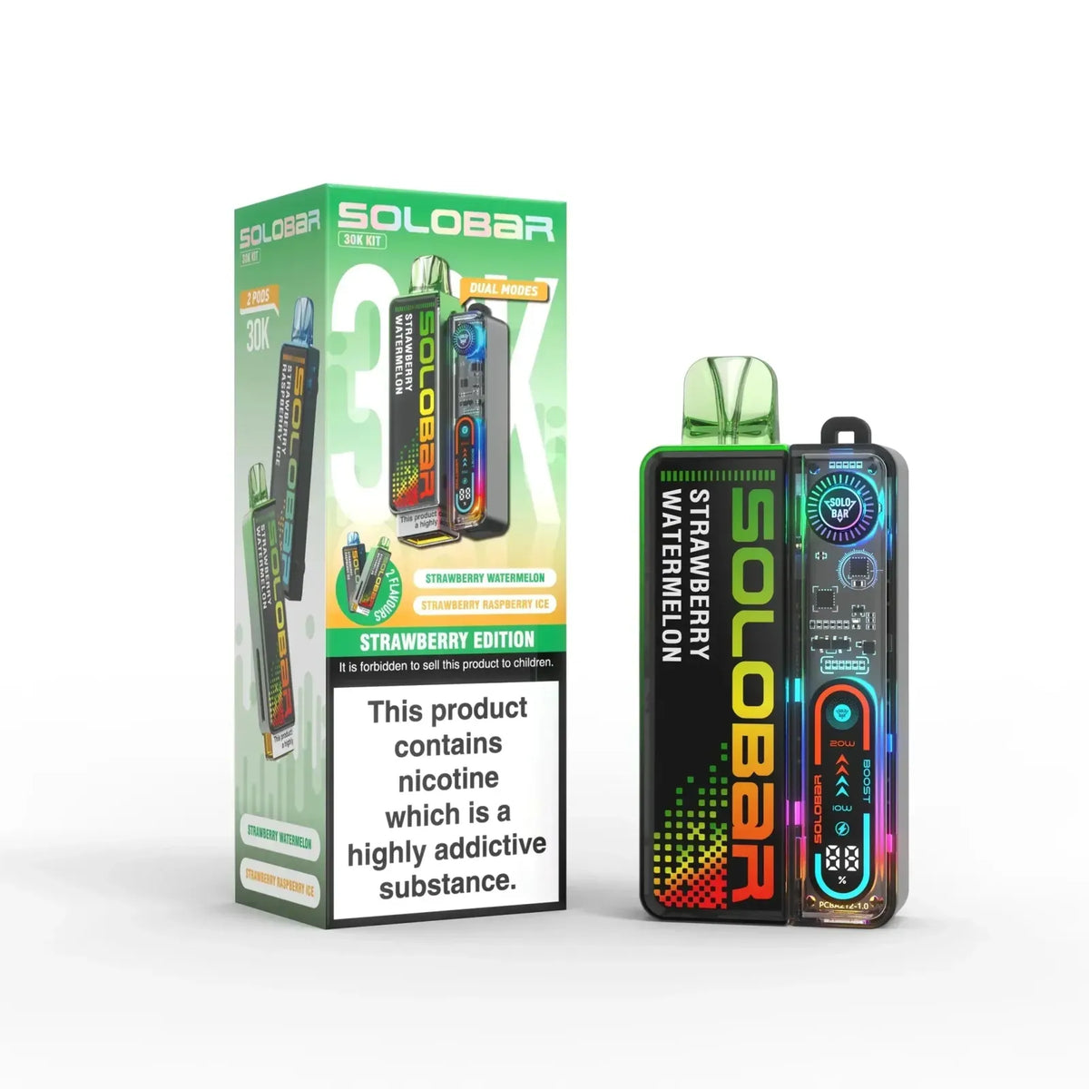 Solo Bar Boost 30K Prefilled Pod Vape Kit - Box of 5
