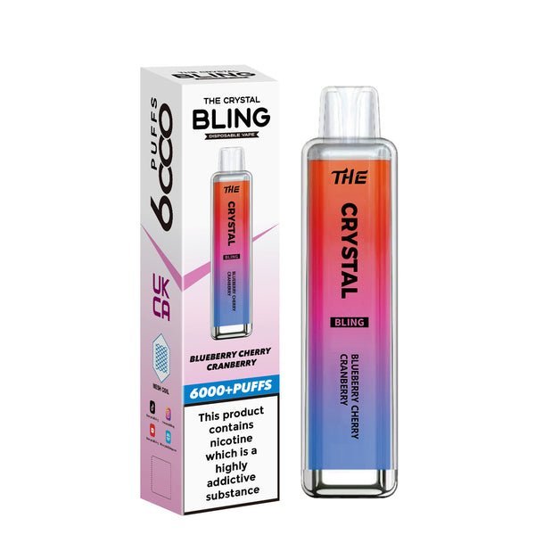 The Crystal Bling 6000 Prefilled Pod Vape Kit - Box of 10