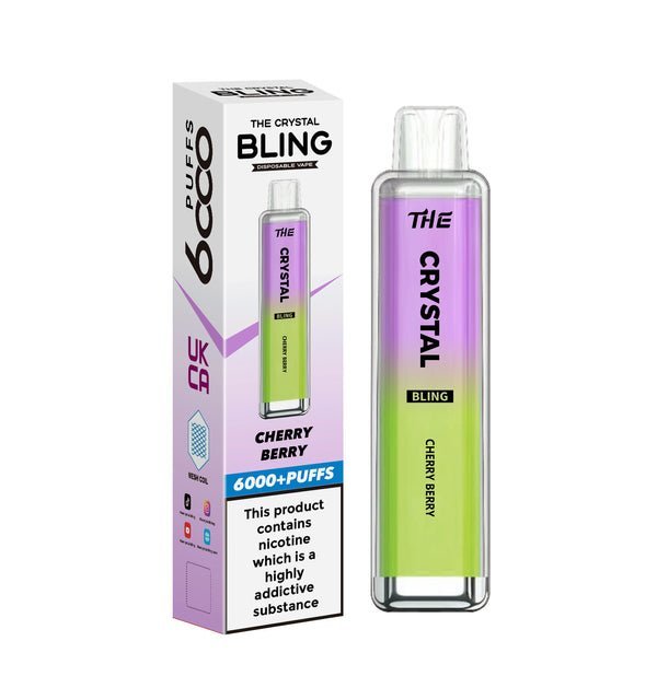 The Crystal Bling 6000 Prefilled Pod Vape Kit - Box of 10
