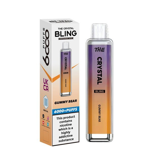 The Crystal Bling 6000 Prefilled Pod Vape Kit - Box of 10