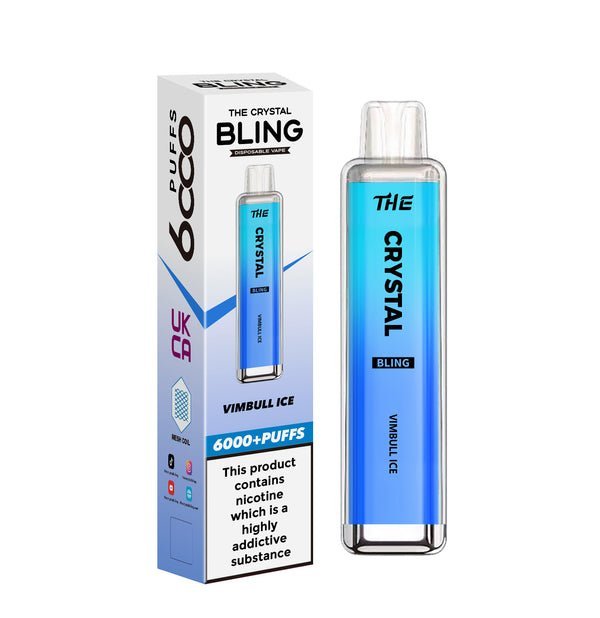 The Crystal Bling 6000 Prefilled Pod Vape Kit - Box of 10