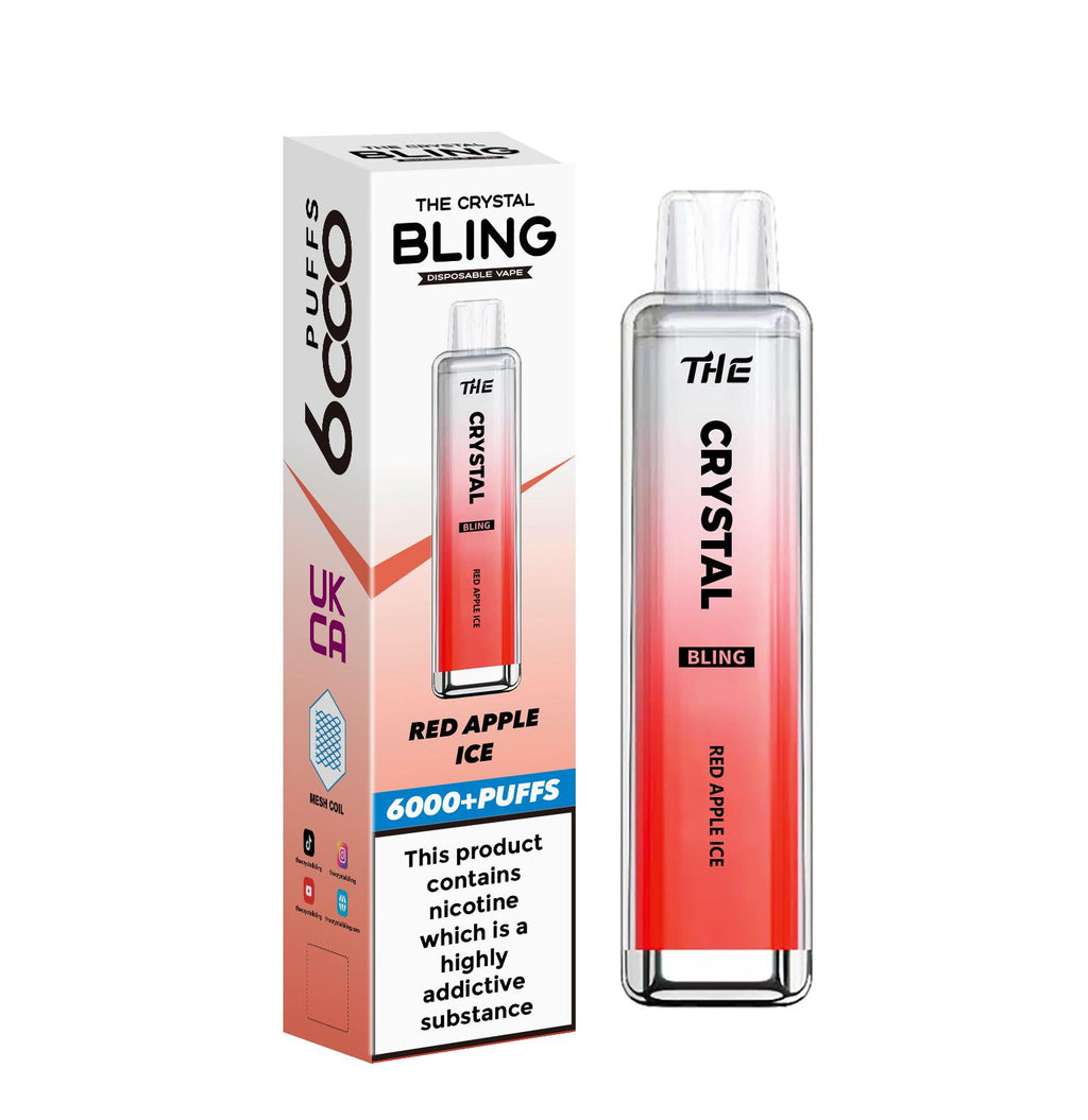 The Crystal Bling 6000 Prefilled Pod Vape Kit - Box of 10