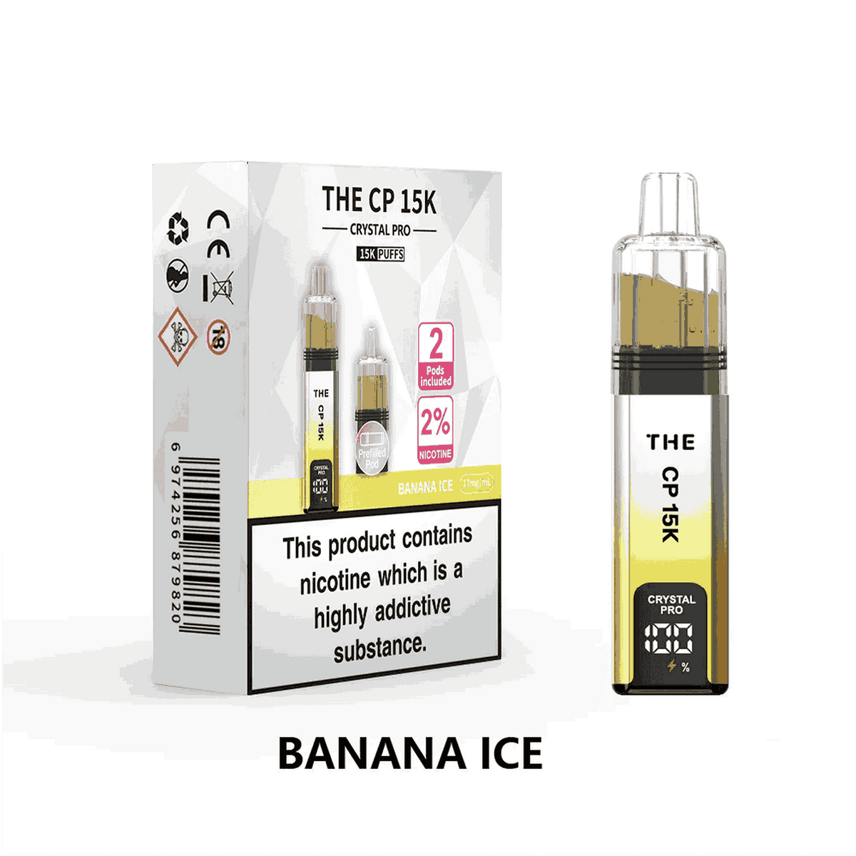 The Crystal Pro CP 15k Prefilled Pod Vape Kit - Box of 5