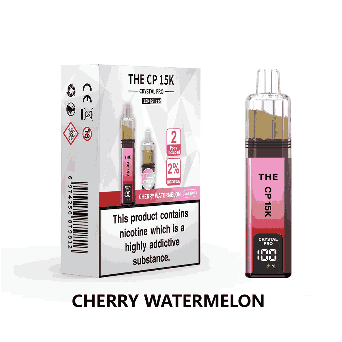 The Crystal Pro CP 15k Prefilled Pod Vape Kit - Box of 5