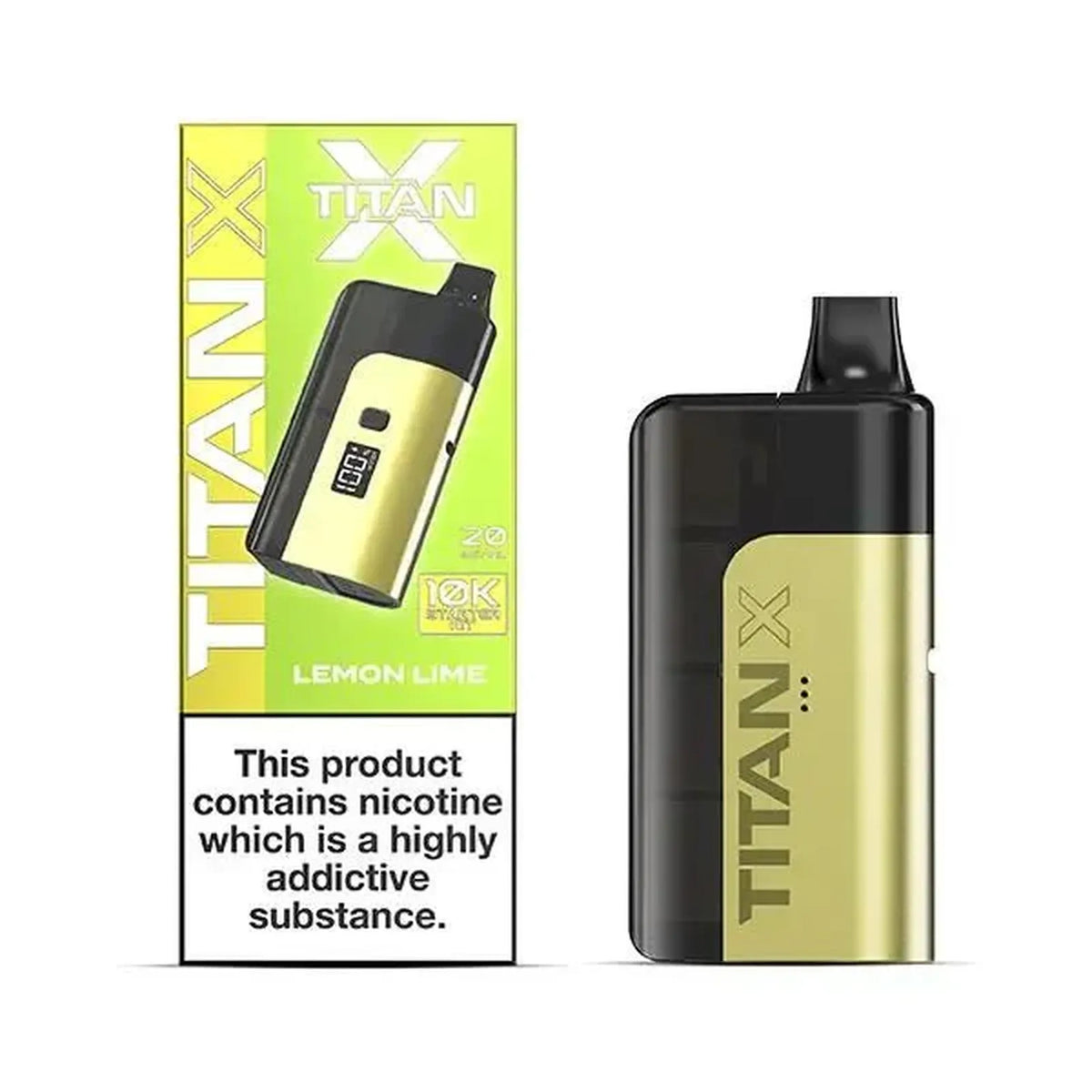 Titan X 10K Puffs Prefilled Vape Pod Kit - Box of 5