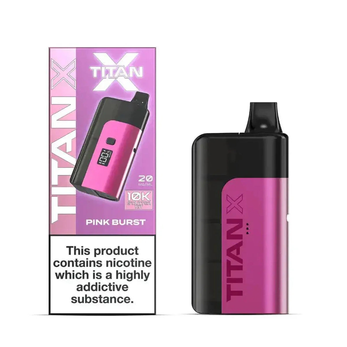 Titan X 10K Puffs Prefilled Vape Pod Kit - Box of 5