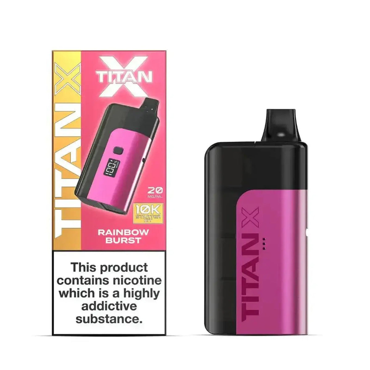 Titan X 10K Puffs Prefilled Vape Pod Kit - Box of 5