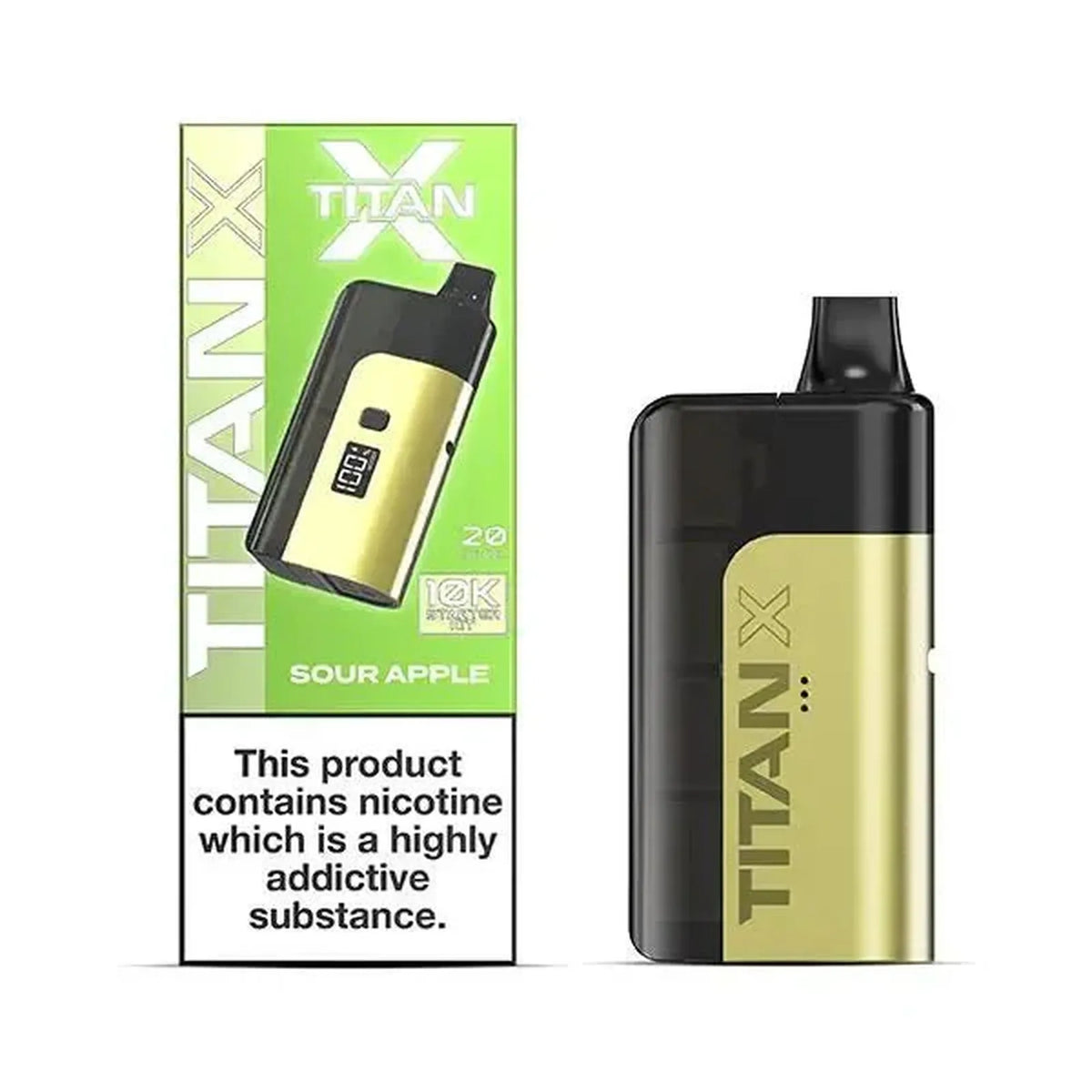 Titan X 10K Puffs Prefilled Vape Pod Kit - Box of 5