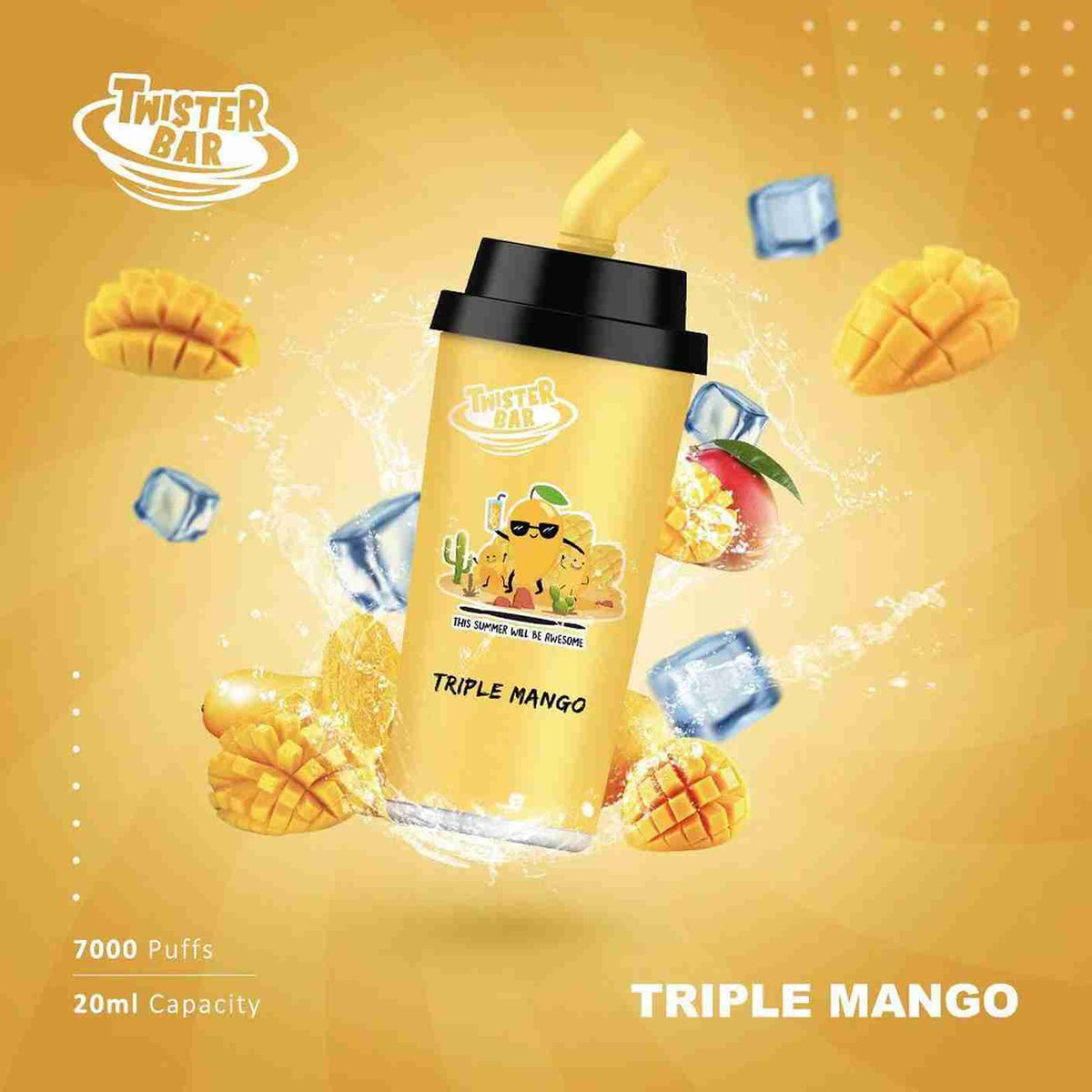 Twister Bar 7000 Puff Prefilled Vape Pod Kit - Box of 10