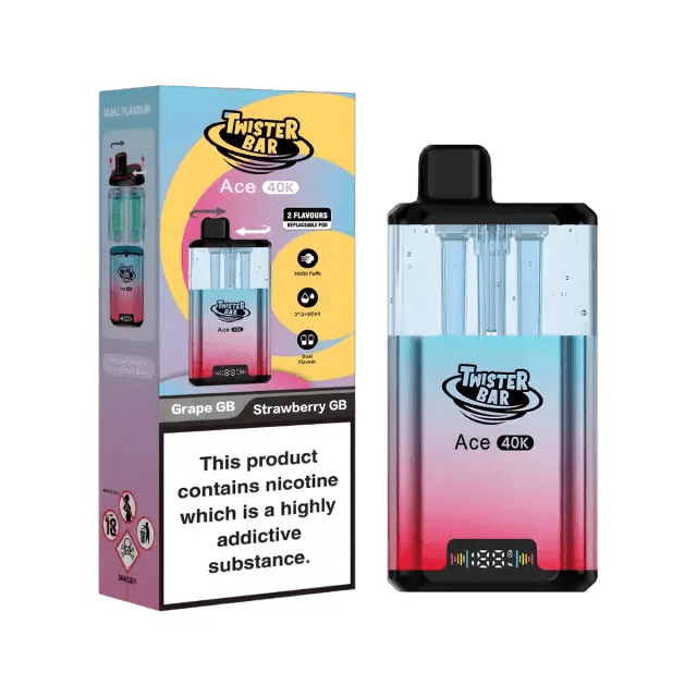 Twister Bar Ace 40K Prefilled Pod Kit Box of 5 - Wholesale Price !