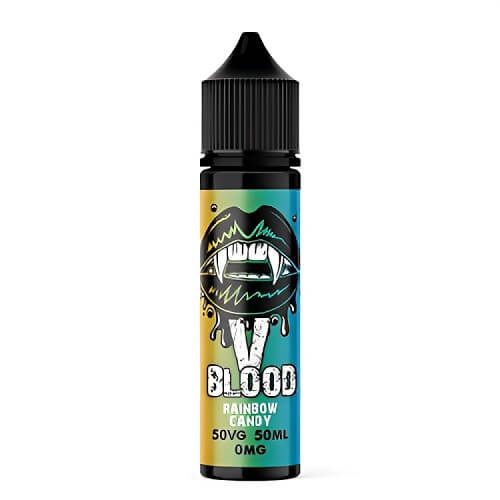 V Blood Shortfill 50ml E Liquid Vape Juice, Rainbow Cady Flavour