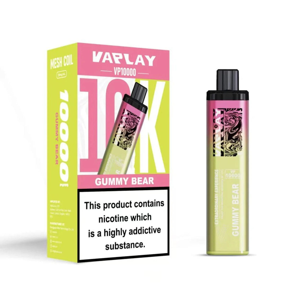 Vaplay VP10000 Prefilled Pod Vape Kit - Box of 5