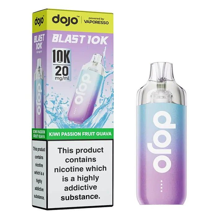 Vaporesso Dojo Blast 10k Prefilled Pod Vape Kit - Box of 5 in Kiwi Passion Fruit Guava Flavour available 