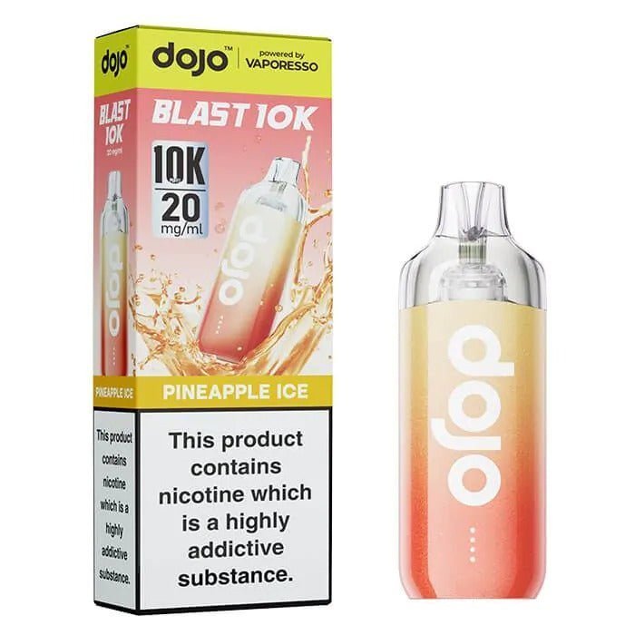Vaporesso Dojo Blast 10k Prefilled Pod Vape Kit - Box of 5 In Pineapple Ice Flavour Aailable 