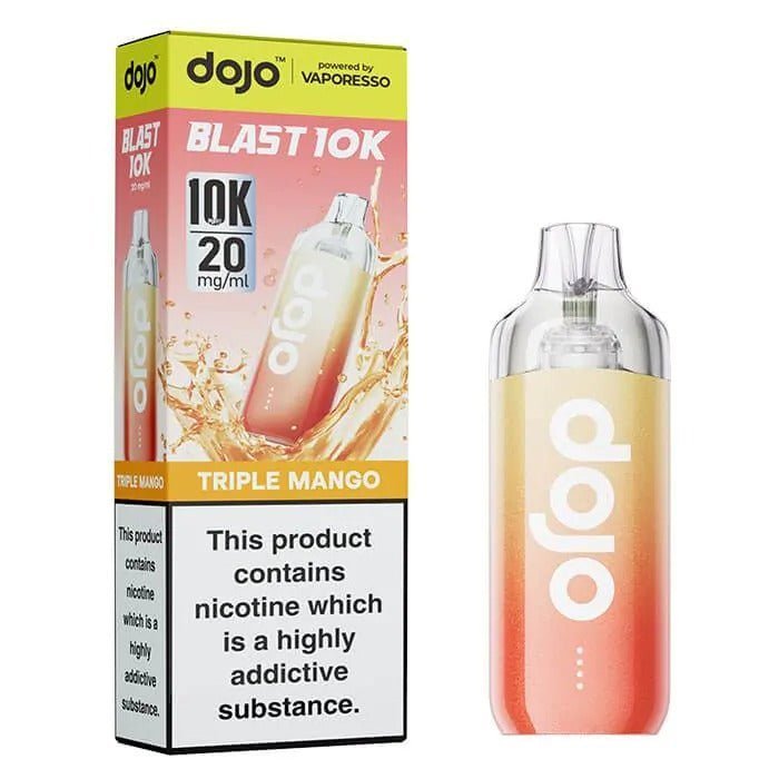 Vaporesso Dojo Blast 10k Prefilled Pod Vape Kit - Box of 5 In Triple Mango Flavour Available 