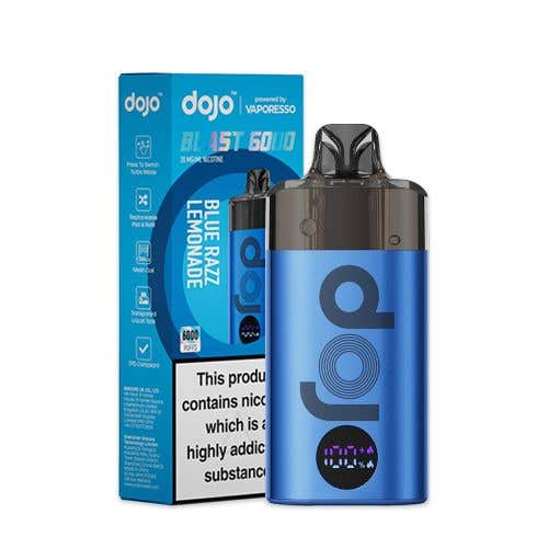 Vaporesso Dojo Blast 6000 Vape Kit Box of 5 - Blue Razz Lemonade - vapeukwholesale