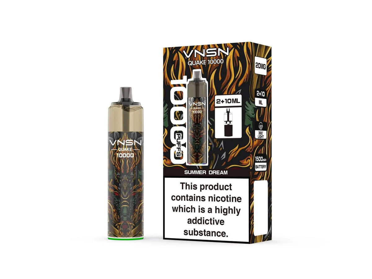 VNSN Quake 10000 Prefilled Refill Pod Vape Kit - Pack of 5