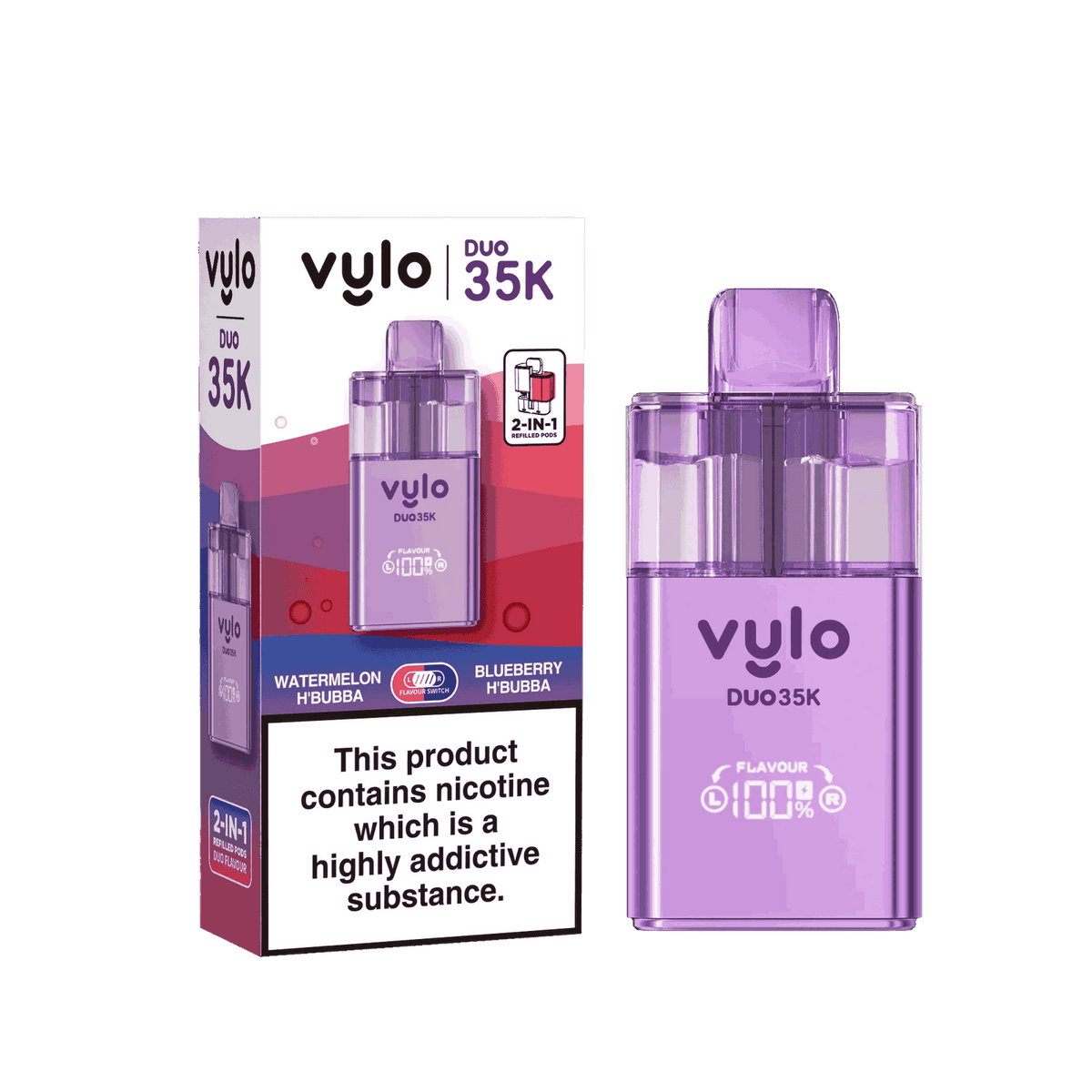 Vylo Duo 35k 2 in 1 Prefilled Pod Vape - Box of 5